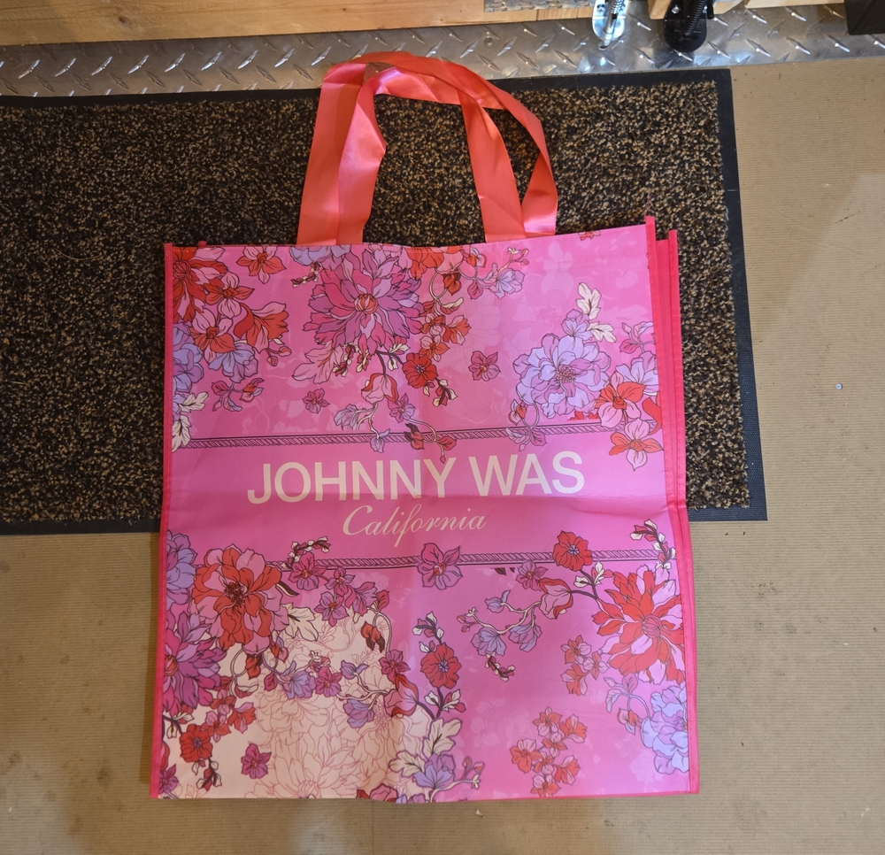 Johnny Was Pink Floral Reusable Tote